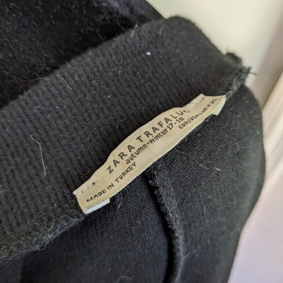 Zara Trafaluc Black Ribbed Sweater Dress Women's Size Small - Picture 5 of 6